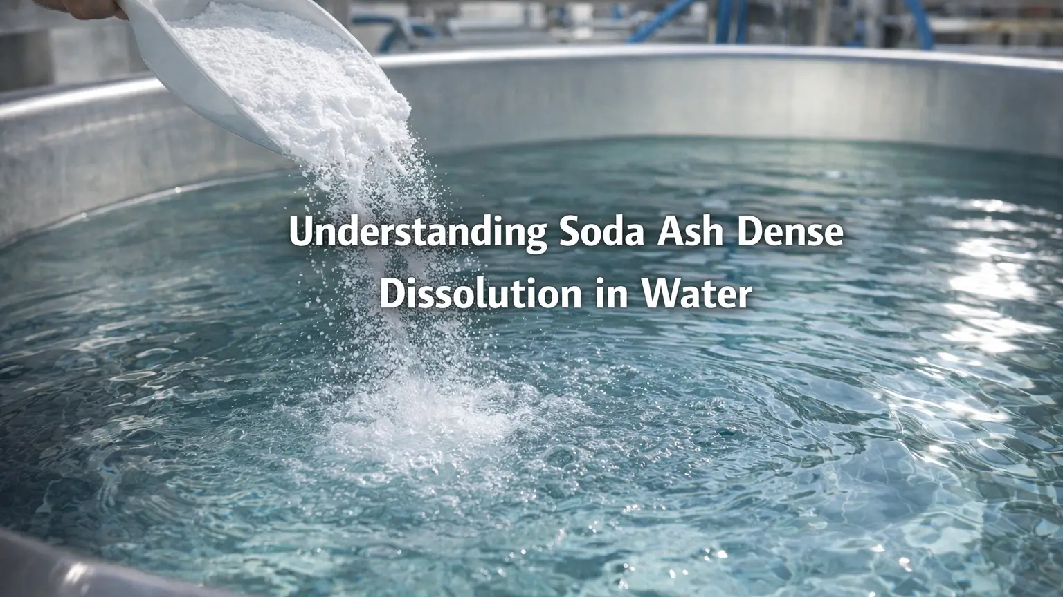 Hiểu sự hòa tan đậm đặc của tro soda trong nước