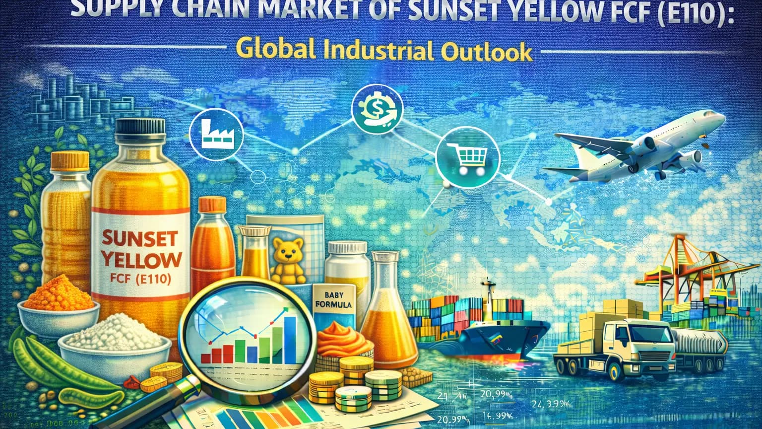 Thị trường chuỗi cung ứng của Sunset Yellow FCF (E110): Triển vọng công nghiệp toàn cầu