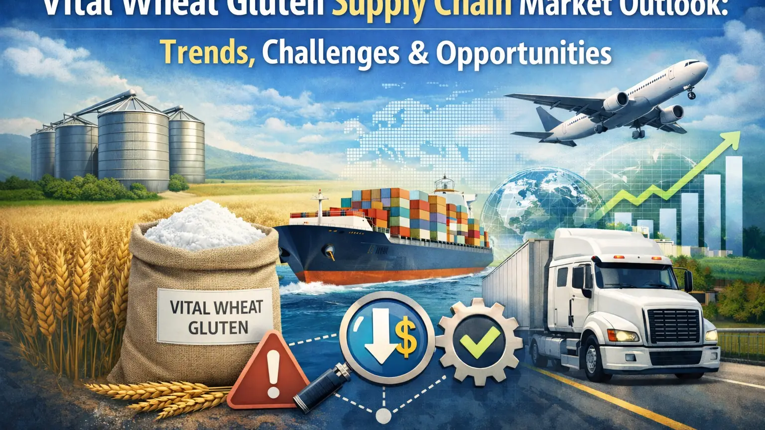 Triển vọng thị trường Gluten lúa mì quan trọng: Xu hướng, thách thức & cơ hội