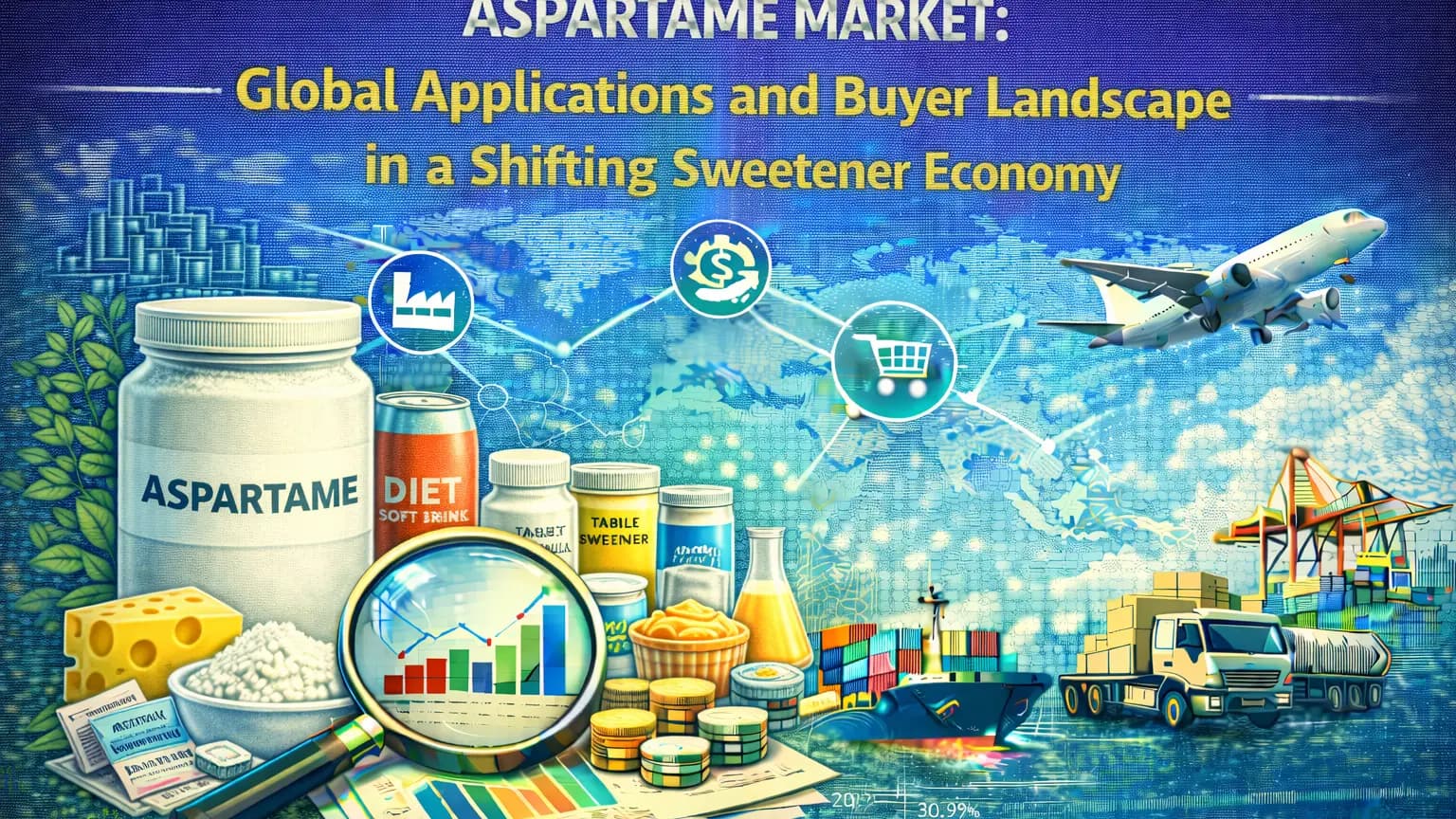 Thị trường Aspartame: Bối cảnh toàn cầu trong nền kinh tế chất tạo ngọt thay đổi