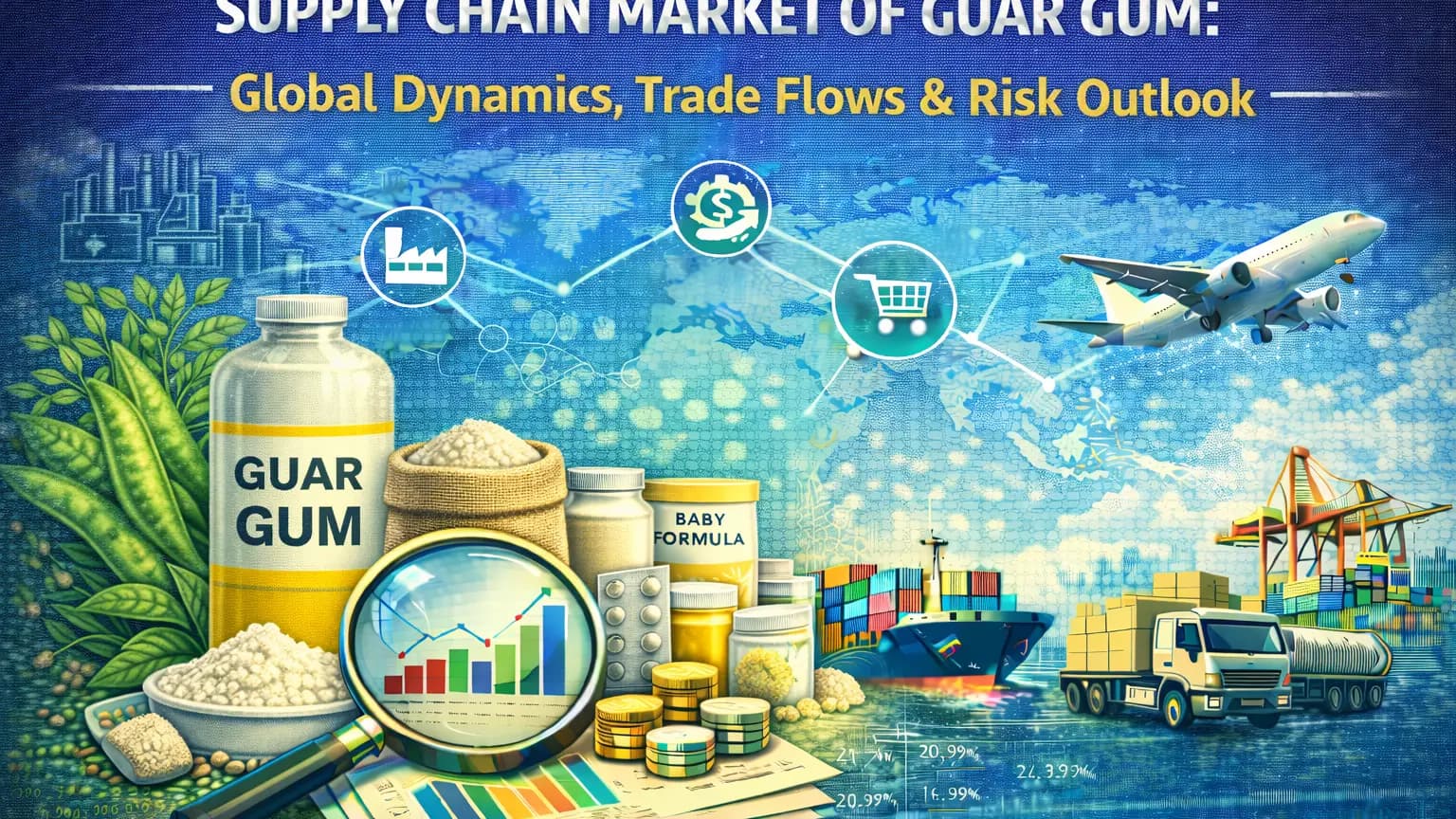Supply Chain Market of Guar Gum: Global Dynamics, Trade Flows & Risk Outlook