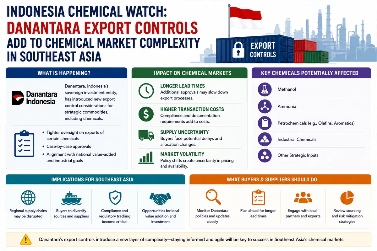 Indonesia Chemical Watch: Danantara Export Controls Add to Chemical Market Complexity in Southeast Asia