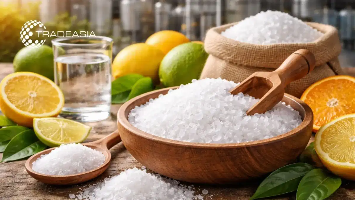 Chuỗi cung ứng axit citric monohydrate 2026: Xu hướng giá cả, thương mại và sản xuất